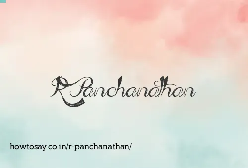 R Panchanathan