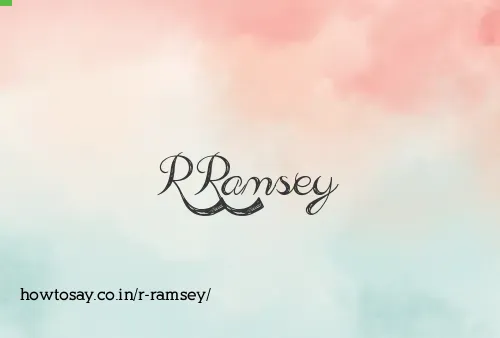 R Ramsey