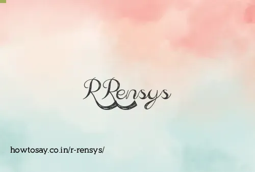 R Rensys