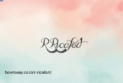 R Ricafort