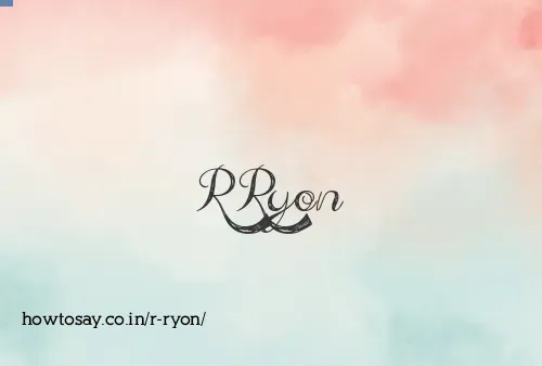 R Ryon