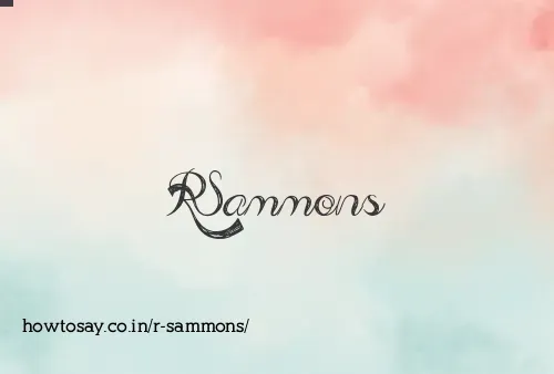 R Sammons