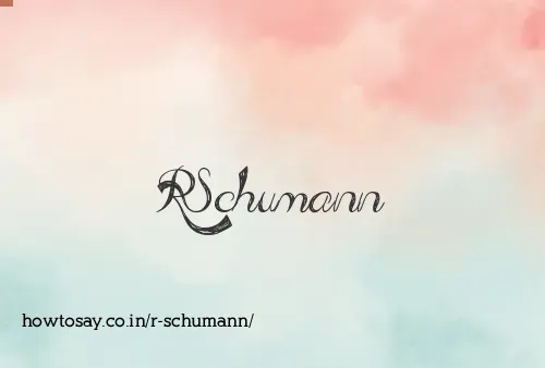 R Schumann