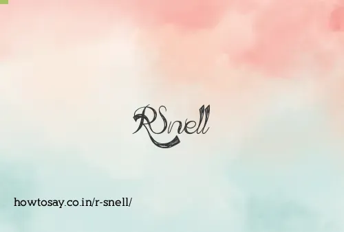 R Snell