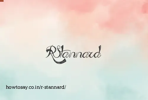 R Stannard