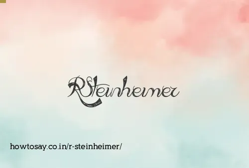 R Steinheimer