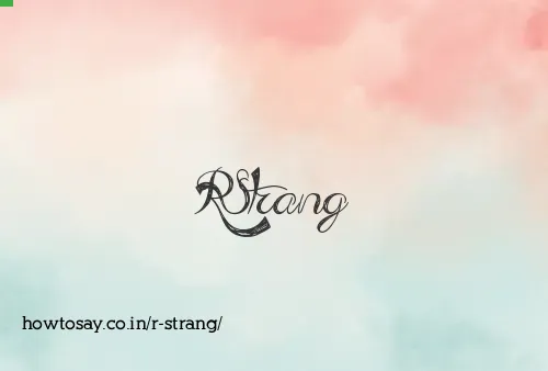 R Strang