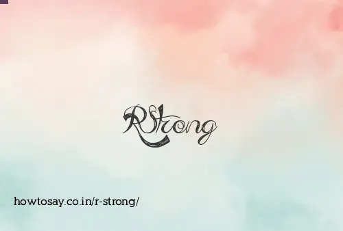R Strong