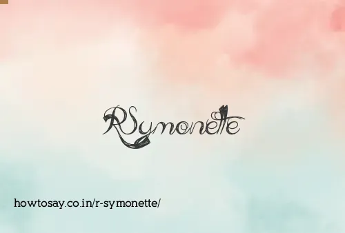 R Symonette