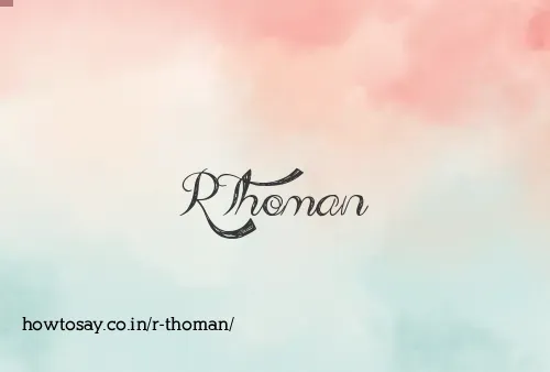 R Thoman
