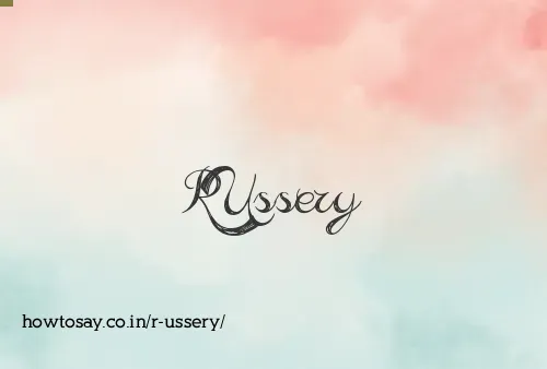 R Ussery