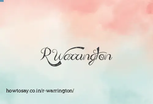R Warrington