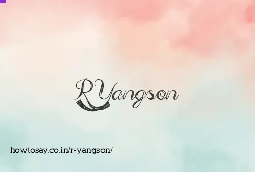 R Yangson