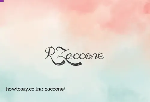 R Zaccone