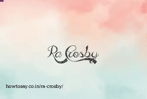 Ra Crosby