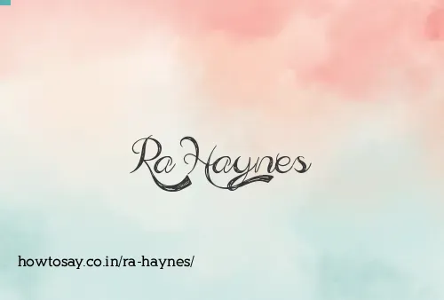 Ra Haynes