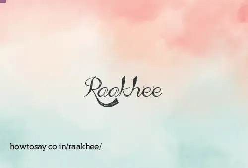 Raakhee