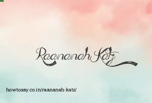 Raananah Katz