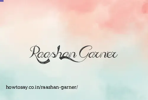 Raashan Garner