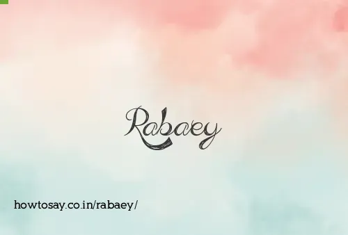 Rabaey