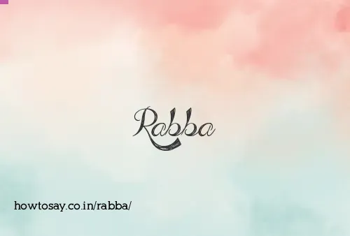 Rabba