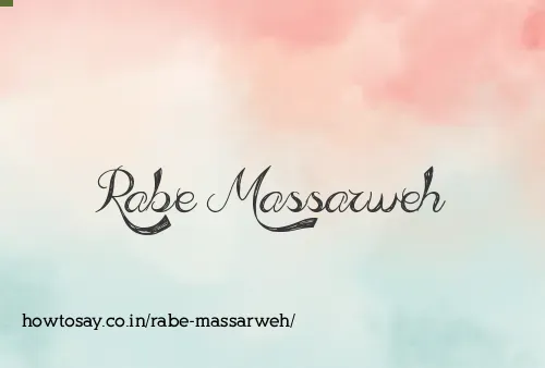 Rabe Massarweh