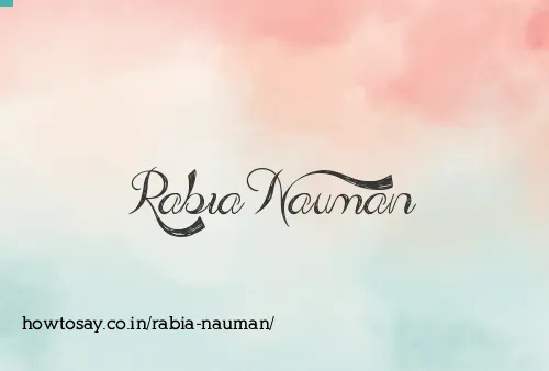 Rabia Nauman