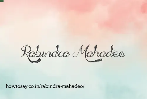 Rabindra Mahadeo