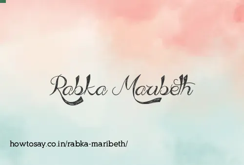 Rabka Maribeth