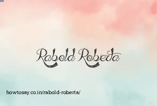 Rabold Roberta
