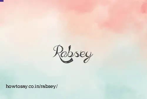 Rabsey