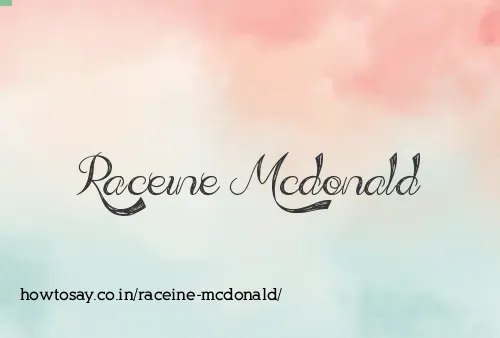 Raceine Mcdonald