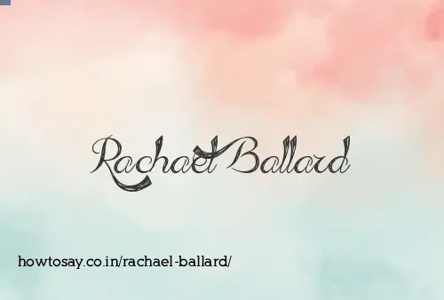 Rachael Ballard