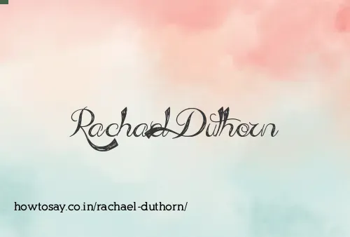 Rachael Duthorn