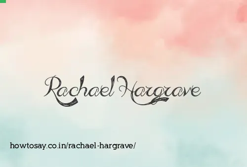 Rachael Hargrave