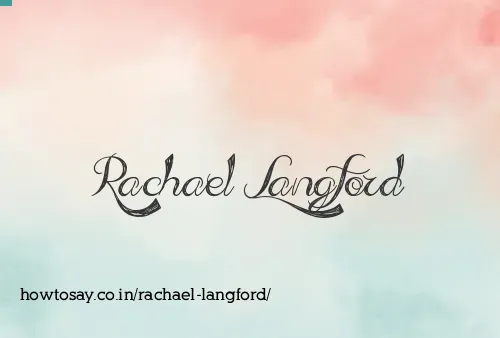 Rachael Langford