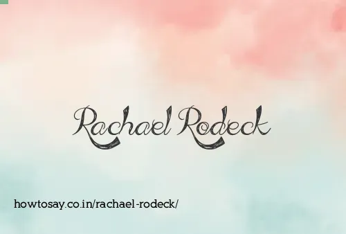 Rachael Rodeck