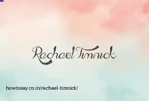 Rachael Timnick
