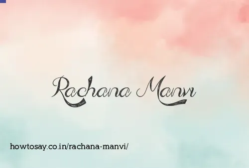Rachana Manvi