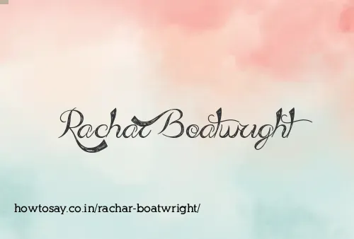 Rachar Boatwright