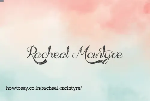 Racheal Mcintyre