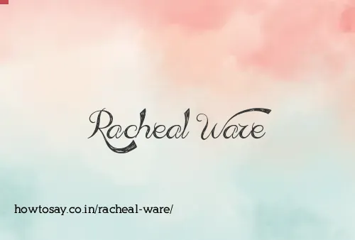 Racheal Ware