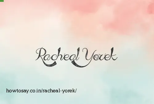 Racheal Yorek