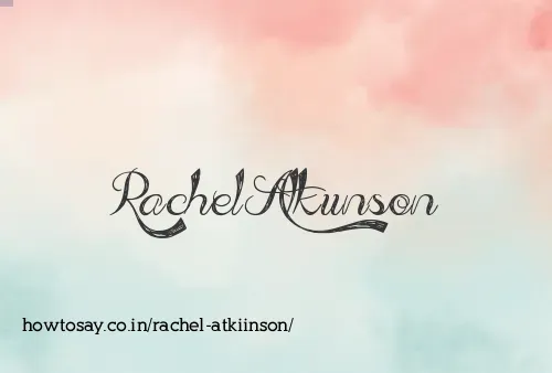 Rachel Atkiinson