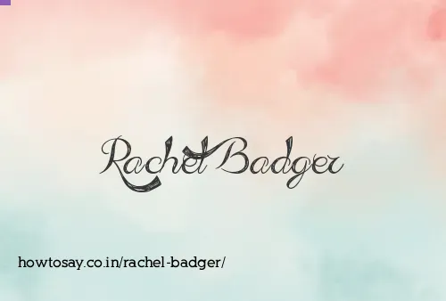 Rachel Badger