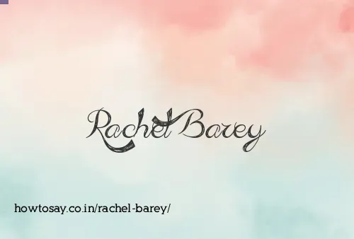 Rachel Barey