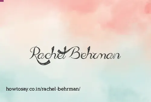 Rachel Behrman