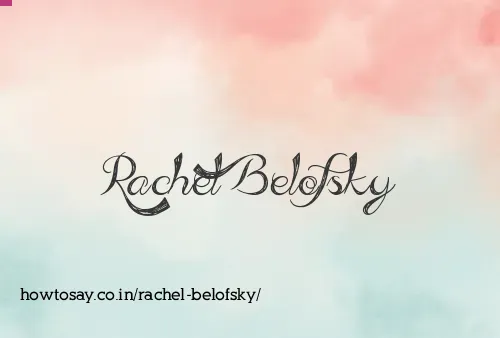 Rachel Belofsky
