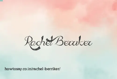 Rachel Berriker