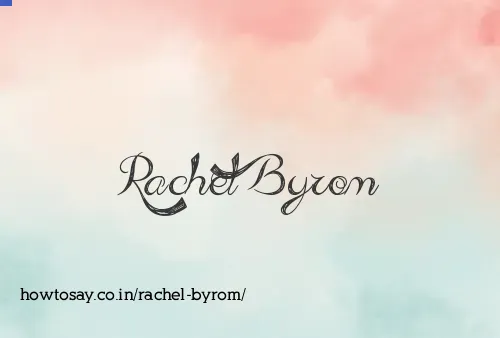 Rachel Byrom